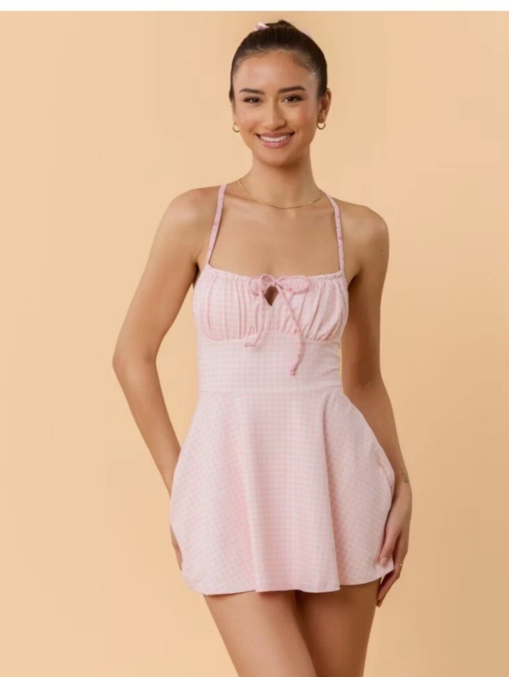 𝐏𝐑𝐈𝐂𝐄 𝐅𝐈𝐑𝐌 🎀 Blogilates Tie Front Twirl Dress